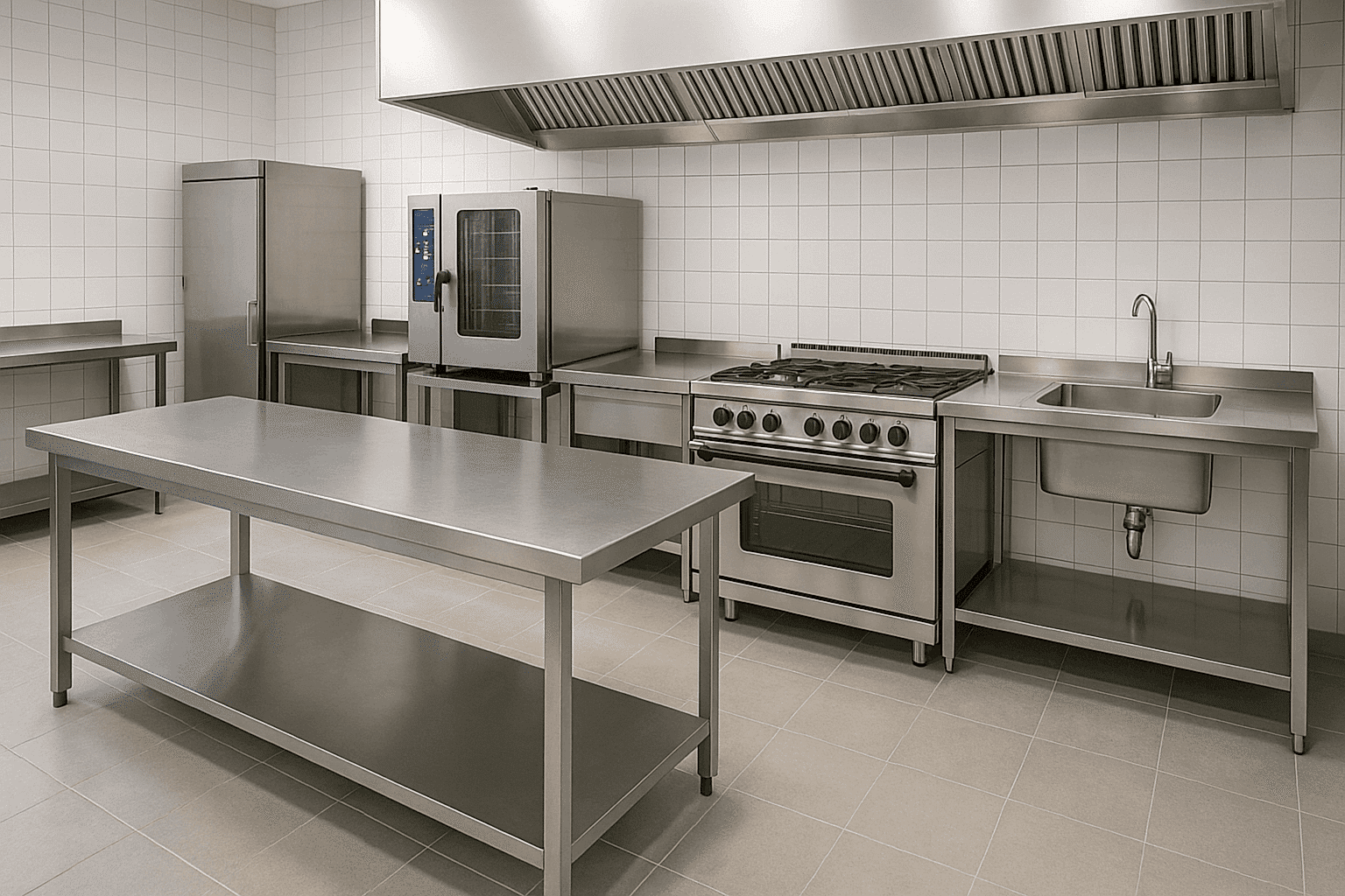 Endüstriyel mutfak malzemeleri görseli