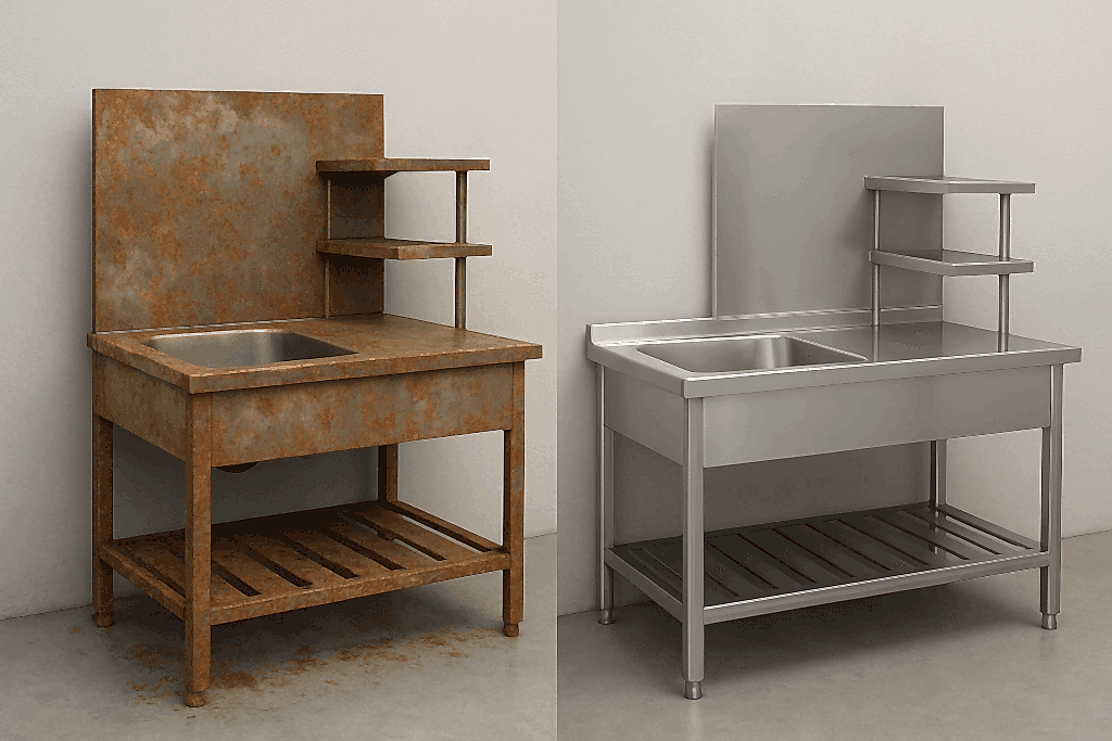 krom ekipmanlar paslanır mı