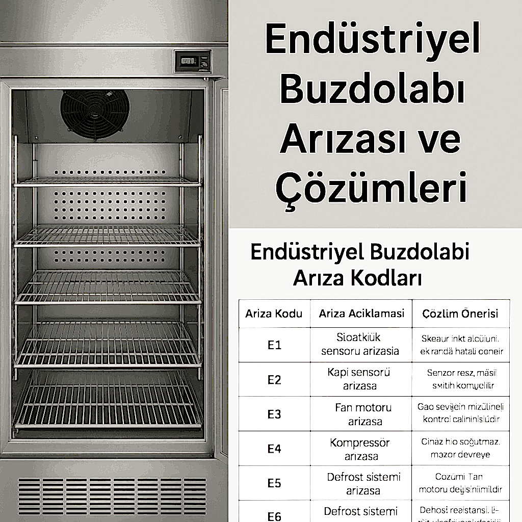 endüstriyel buzdolabı arıza kodlarının anlamları , endüstriyel buzdolabı arıza kodu