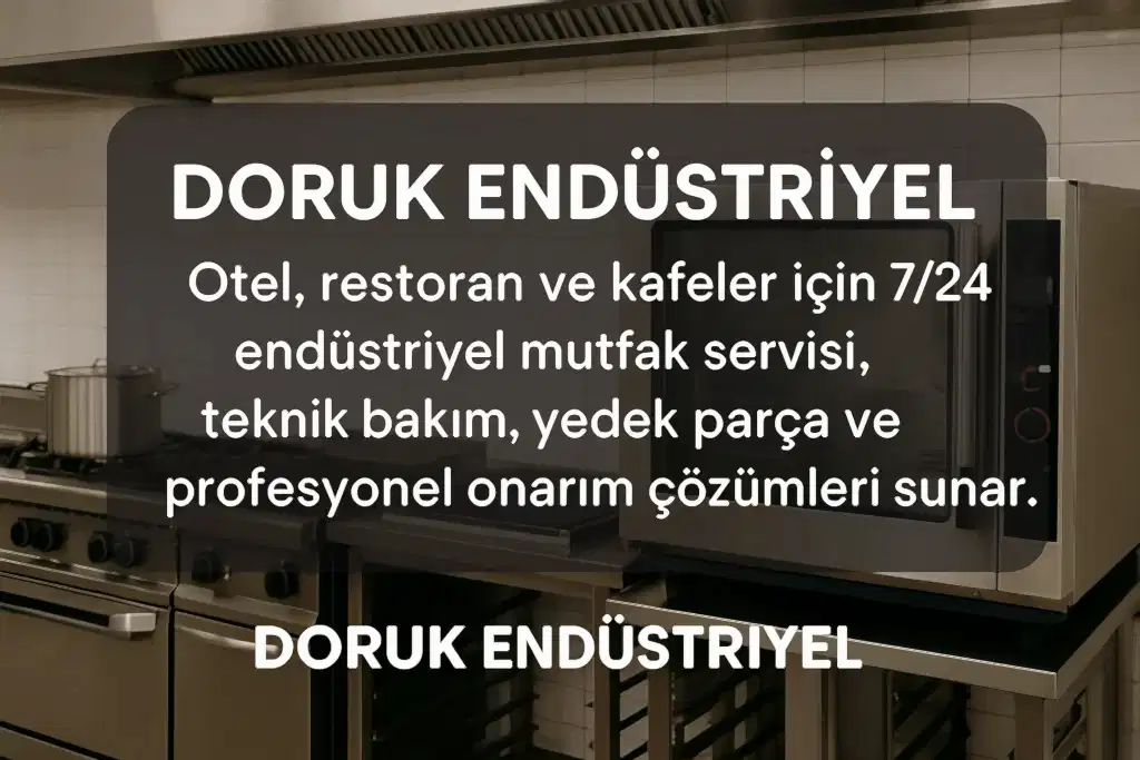 endustriyel mutfak ekipmanları servisi
