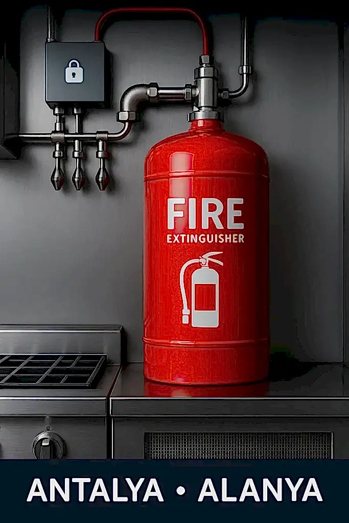 Alanya Yangın Söndürme Sistemleri | Endüstriyel Mutfak Güvenliği